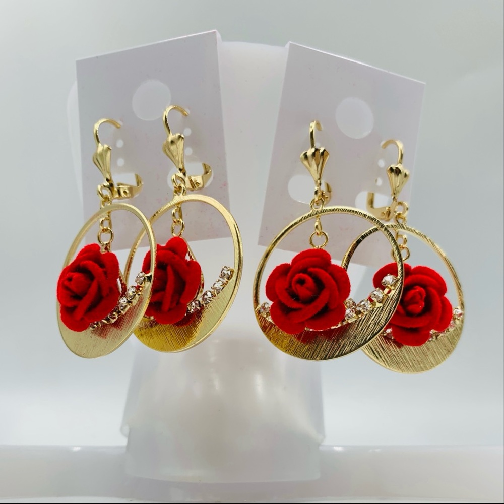 Earrings gold plated $12 dollars each pair - Picture 1 of 2